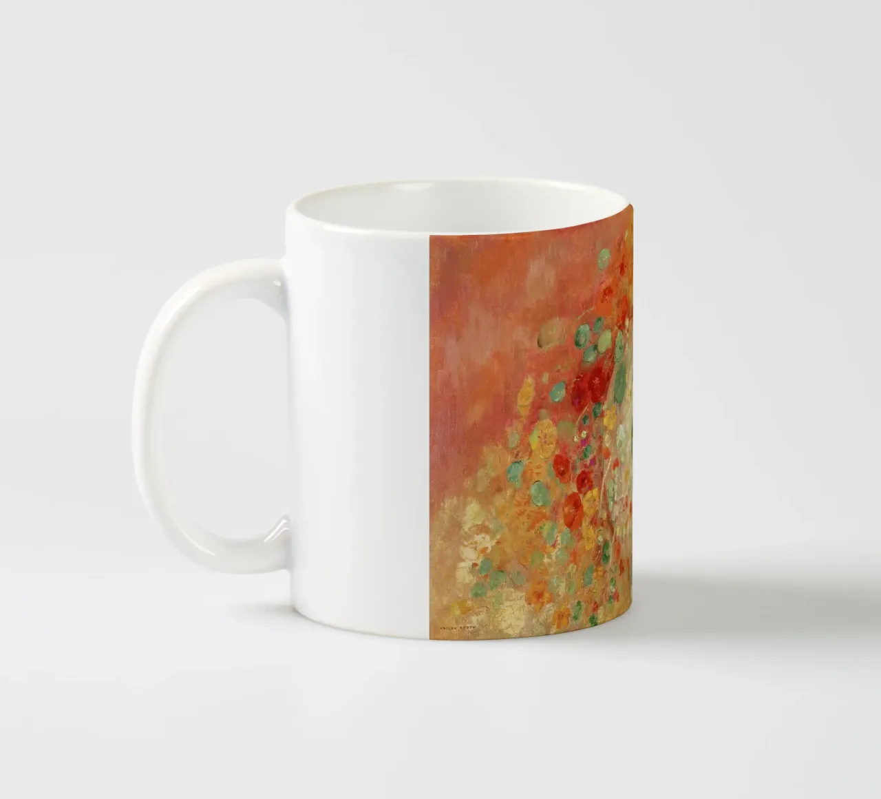 "Nasturzi" (1905) di Odilon Redon tazza in ceramica da Venus Art