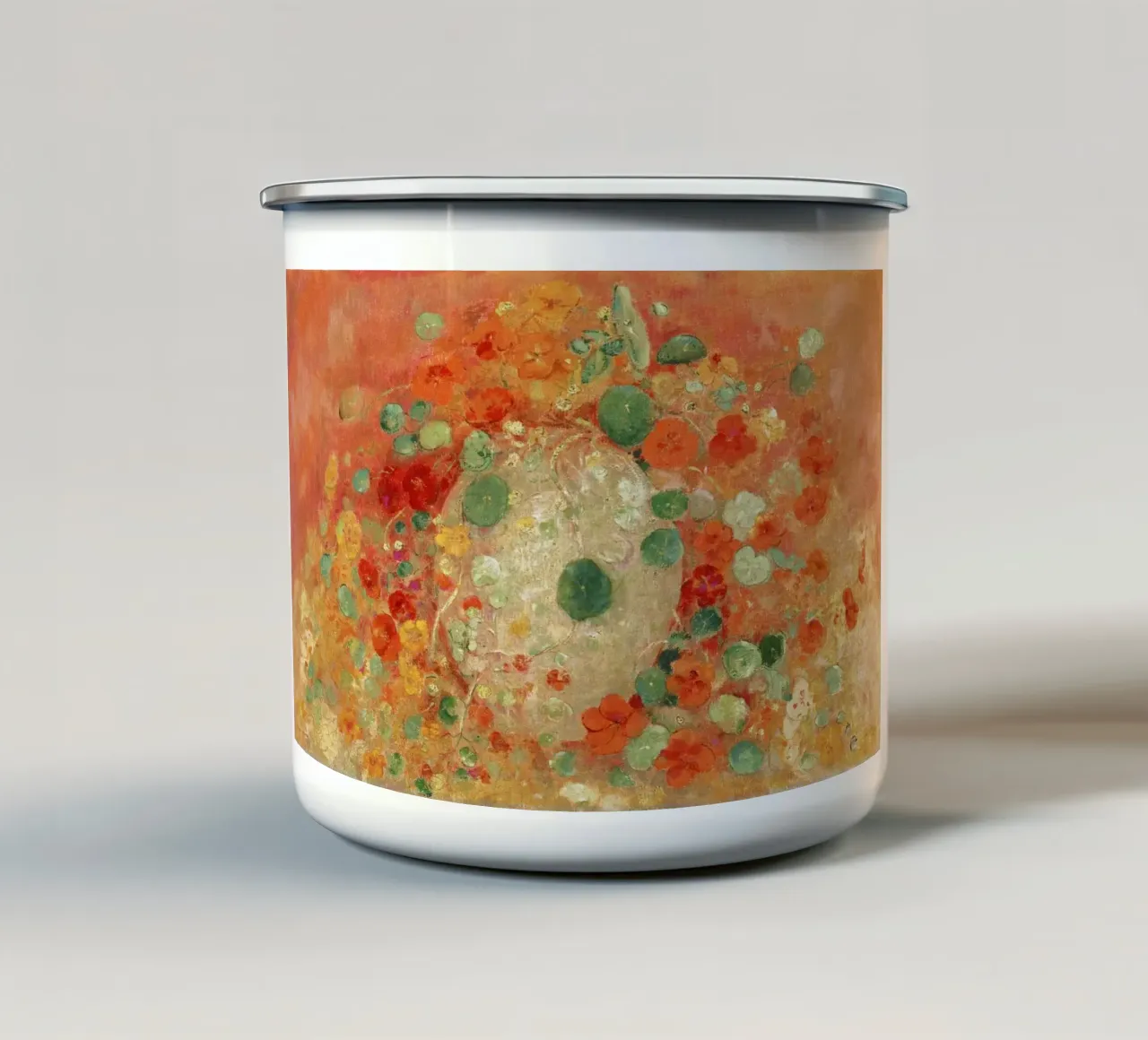 "Nasturzi" (1905) di Odilon Redon tazza in smalto da Venus Art