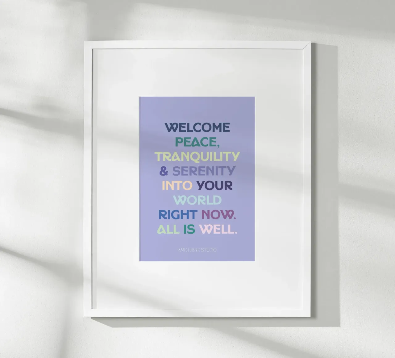 🐠🐬🐚 poster with plastic frame by MENTHE SAUVAGE