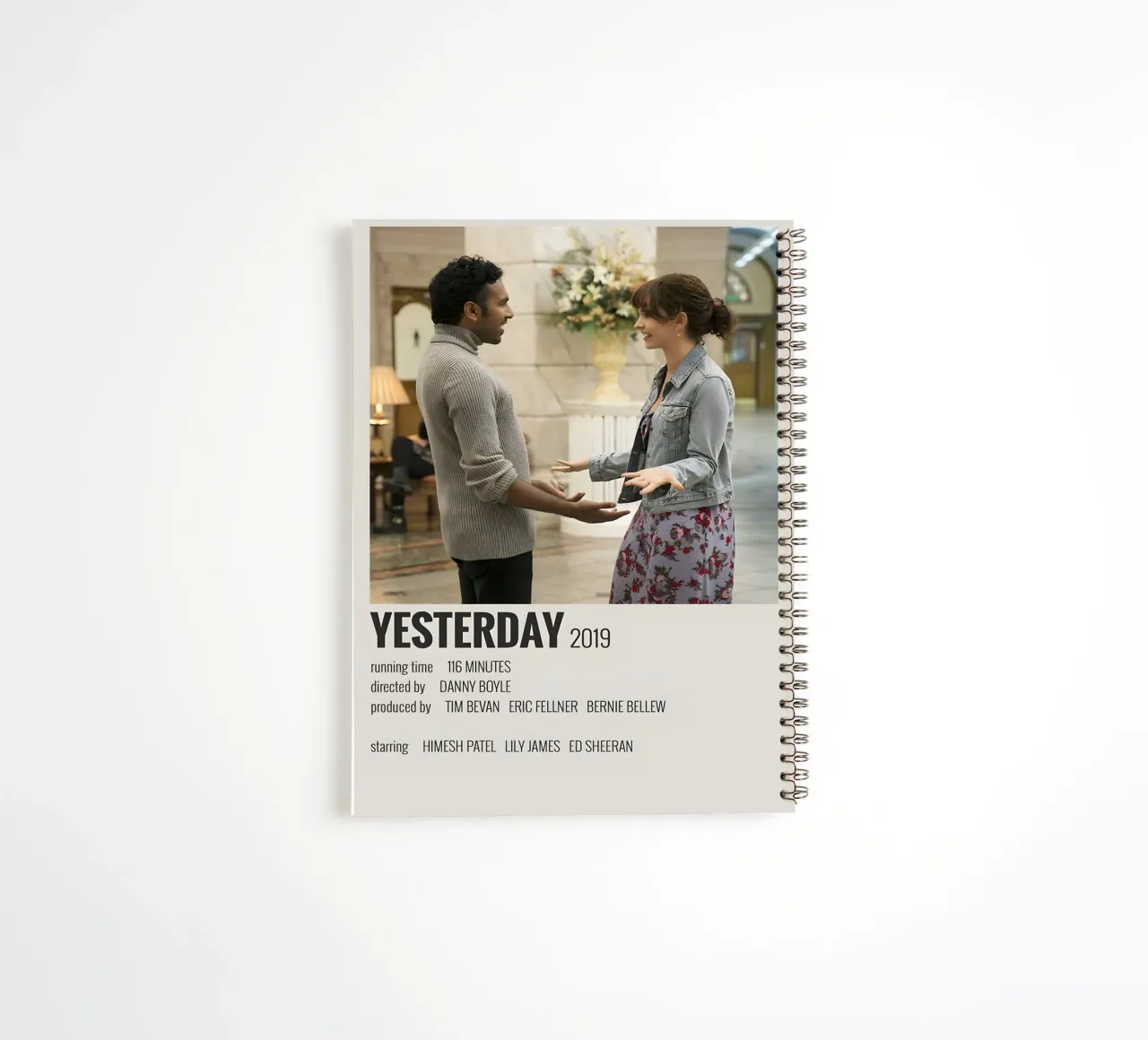 YESTERDAY 2019 spiral notebook by MVFminimalist
