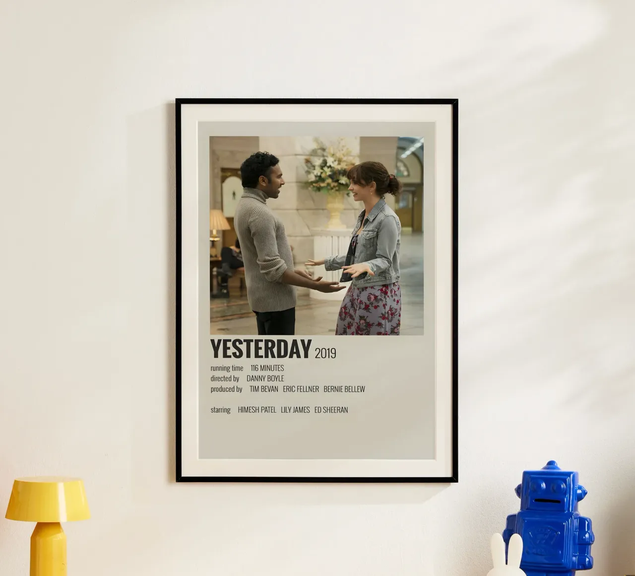 YESTERDAY 2019 poster con telaio in alluminio da MVFminimalist