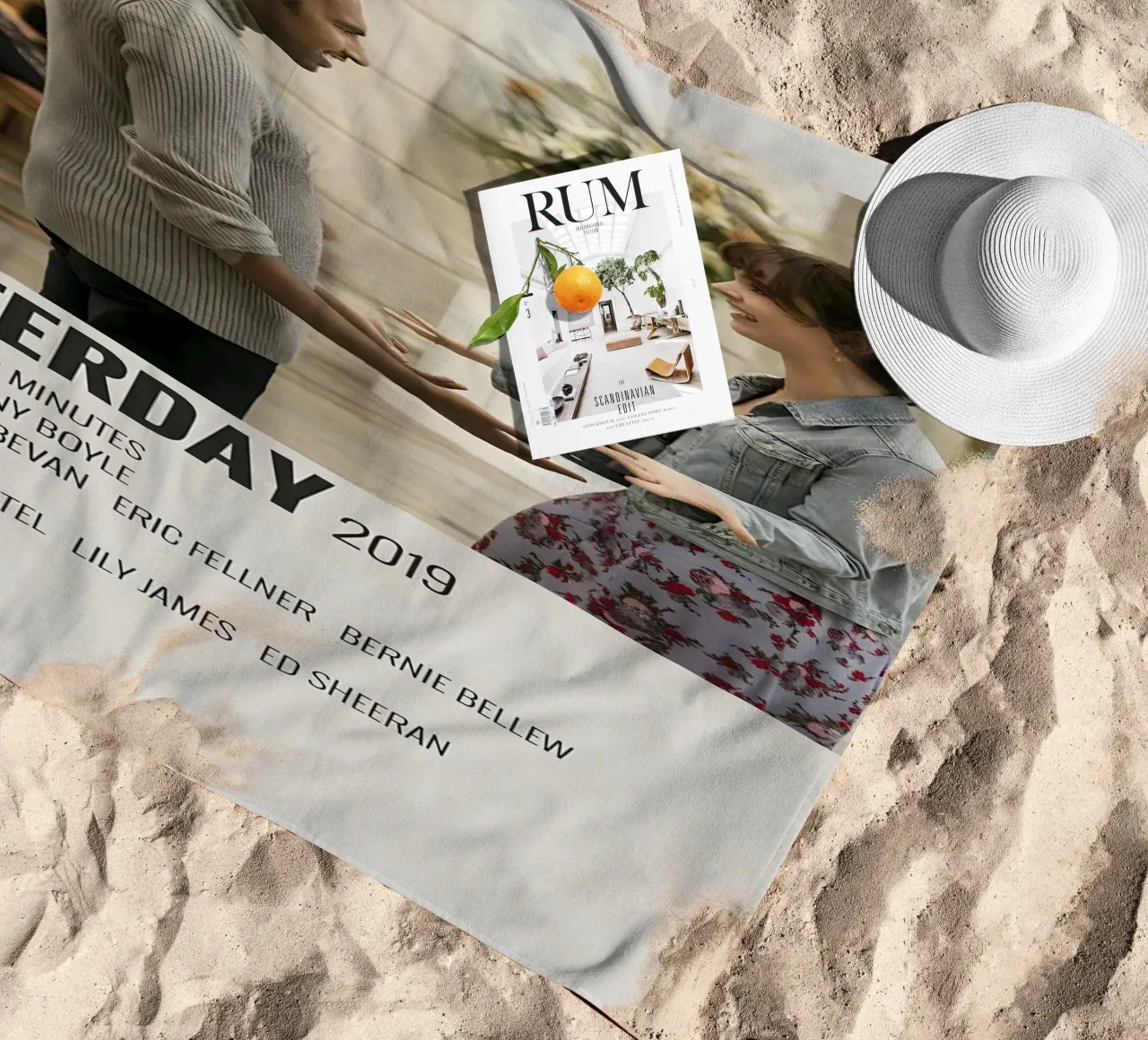 YESTERDAY 2019 beach towel by MVFminimalist