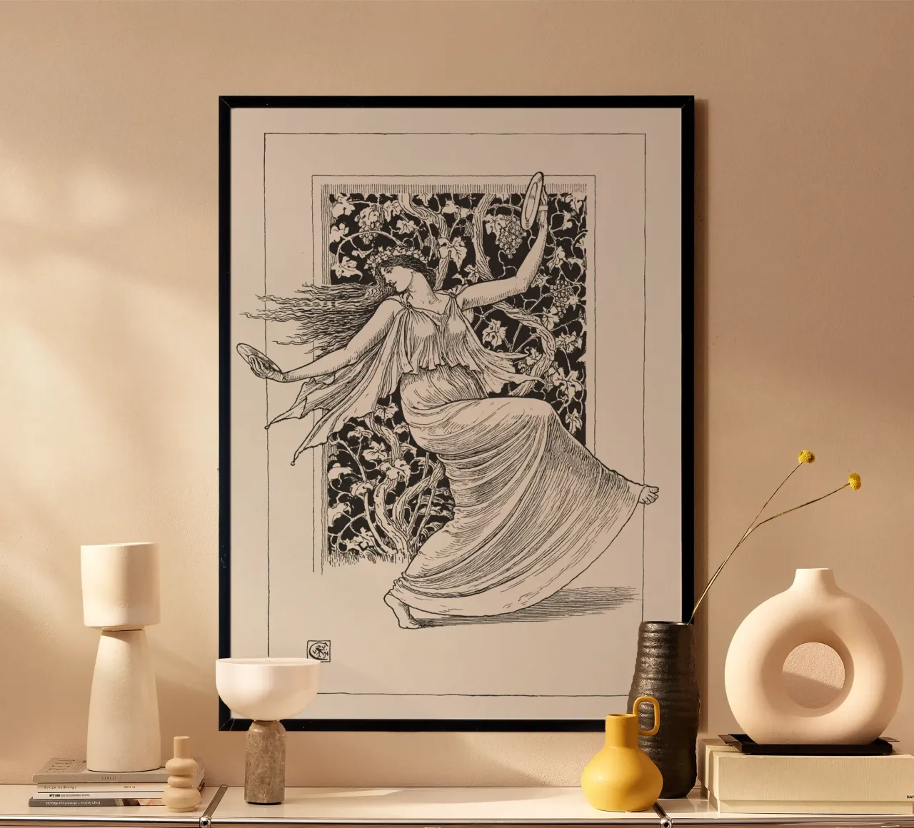 "Ninfa danzante (Nymphe Danseuse)" cattura la grazia e la movenza poster da Venus Art