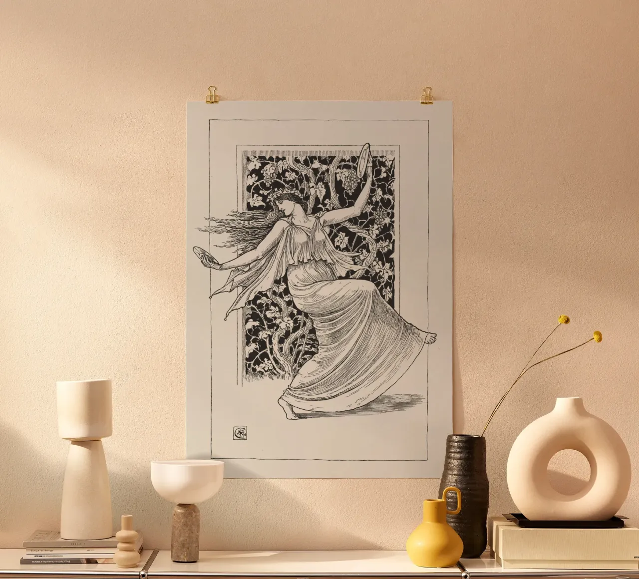 "Ninfa danzante (Nymphe Danseuse)" cattura la grazia e la movenza poster da Venus Art