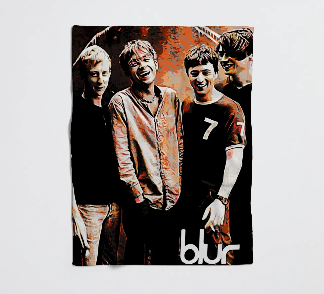 Blur band music 4 Art fleece blanket by music soul