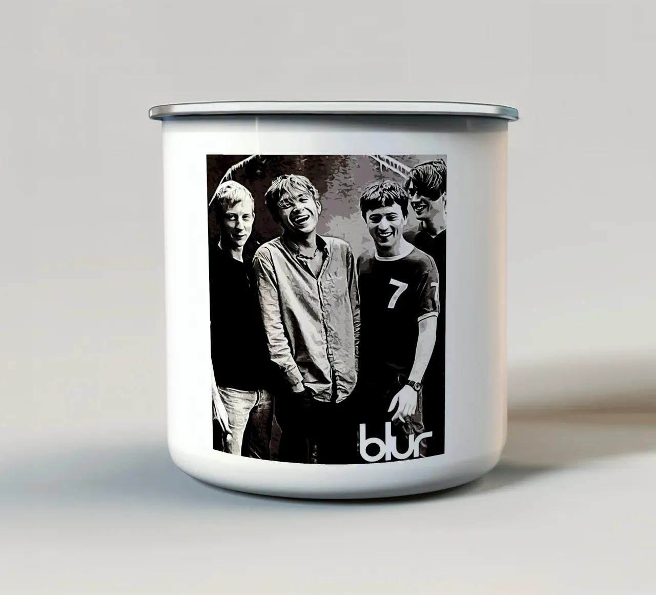 Groupe Blur musique 2 Art mug en émail de music soul