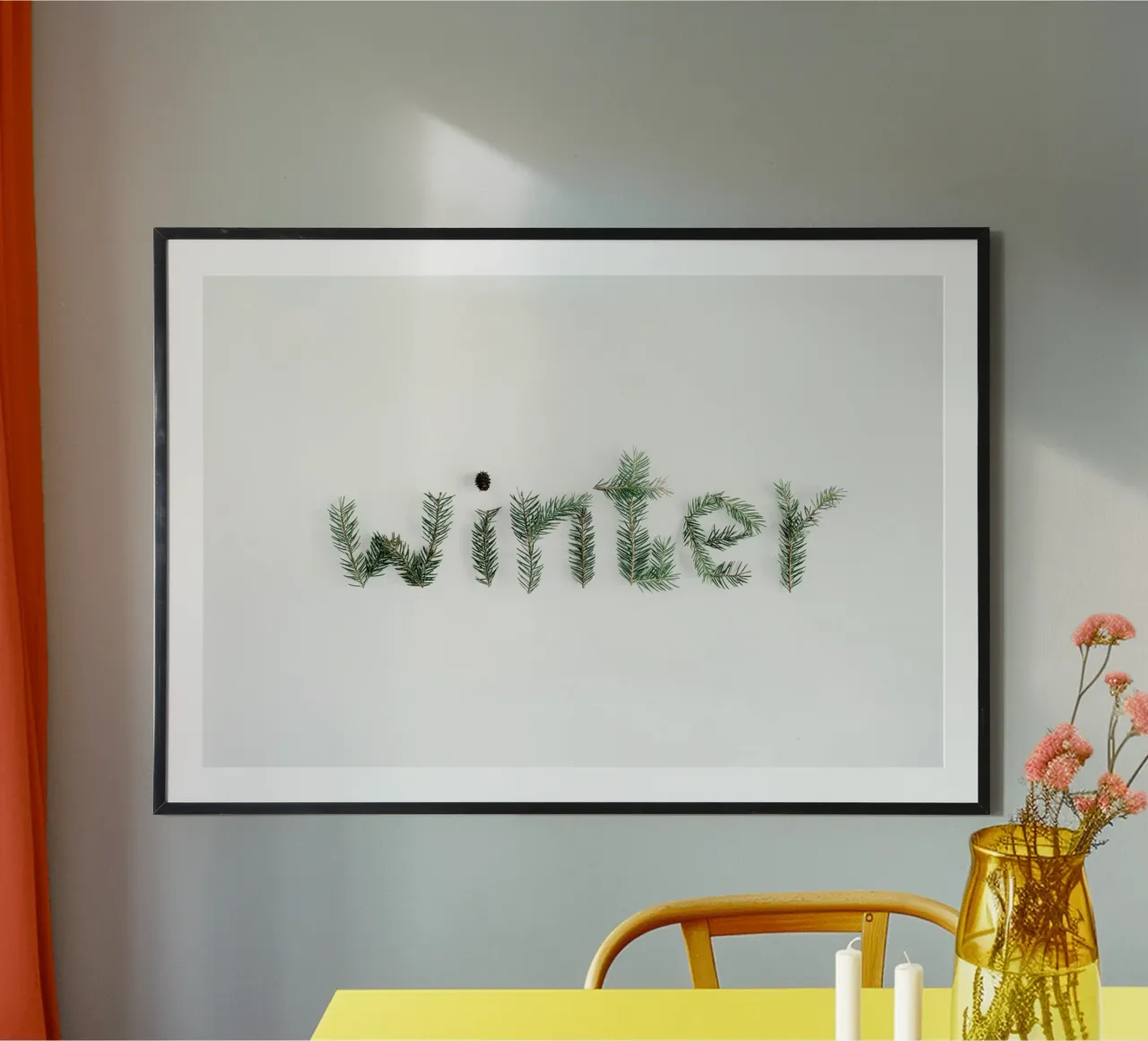 Eleganza nordica per le vacanze poster da PhotoVibe Decor