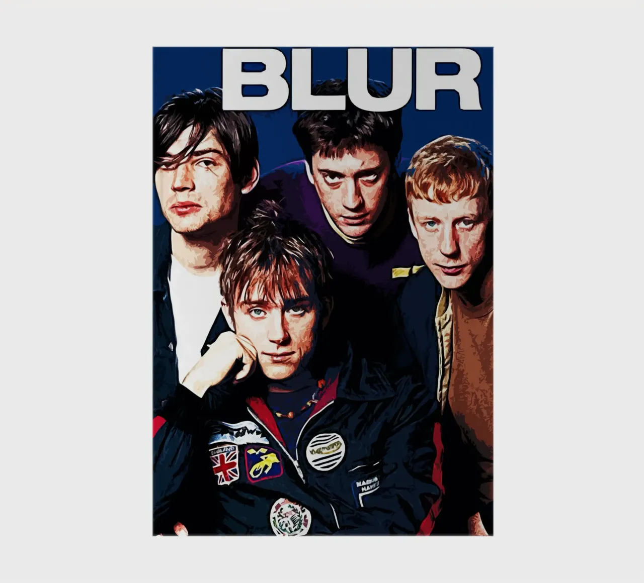 Groupe Blur musique 3 Art carnet de notes de music soul