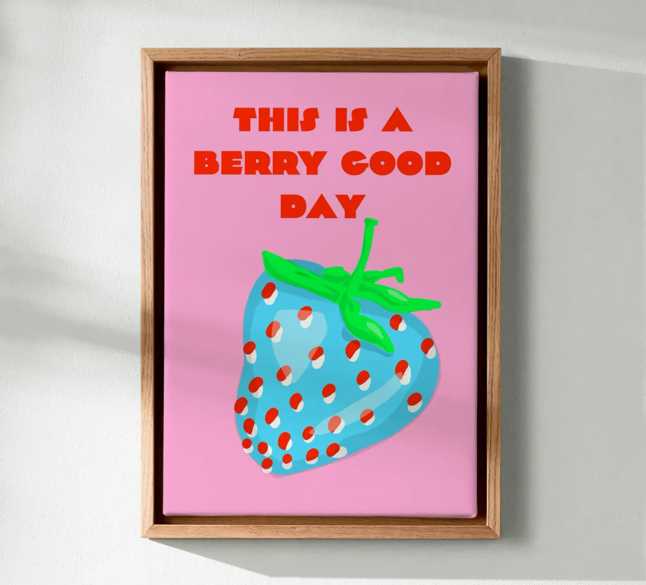 Berry good day canvas met Baklijst van Limo und Mo