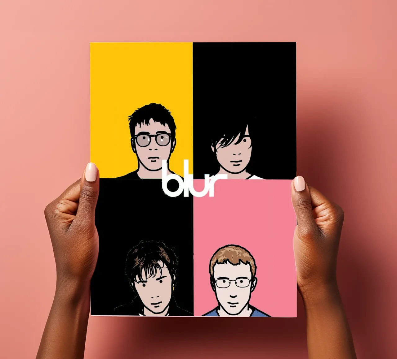 Musique du groupe Blur 1 Art planche autocollant de music soul
