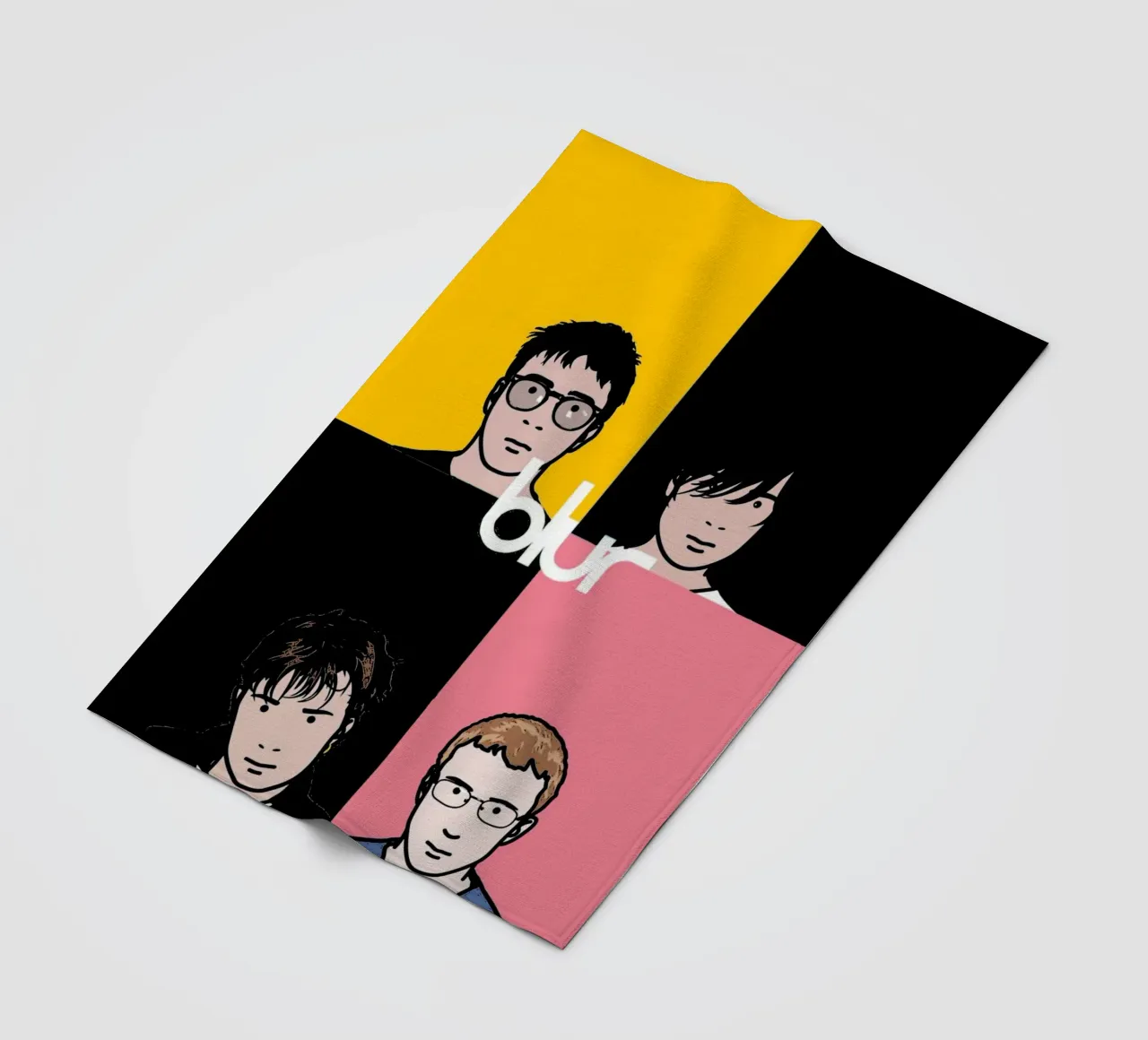 Musique du groupe Blur 1 Art plaid polaire de music soul