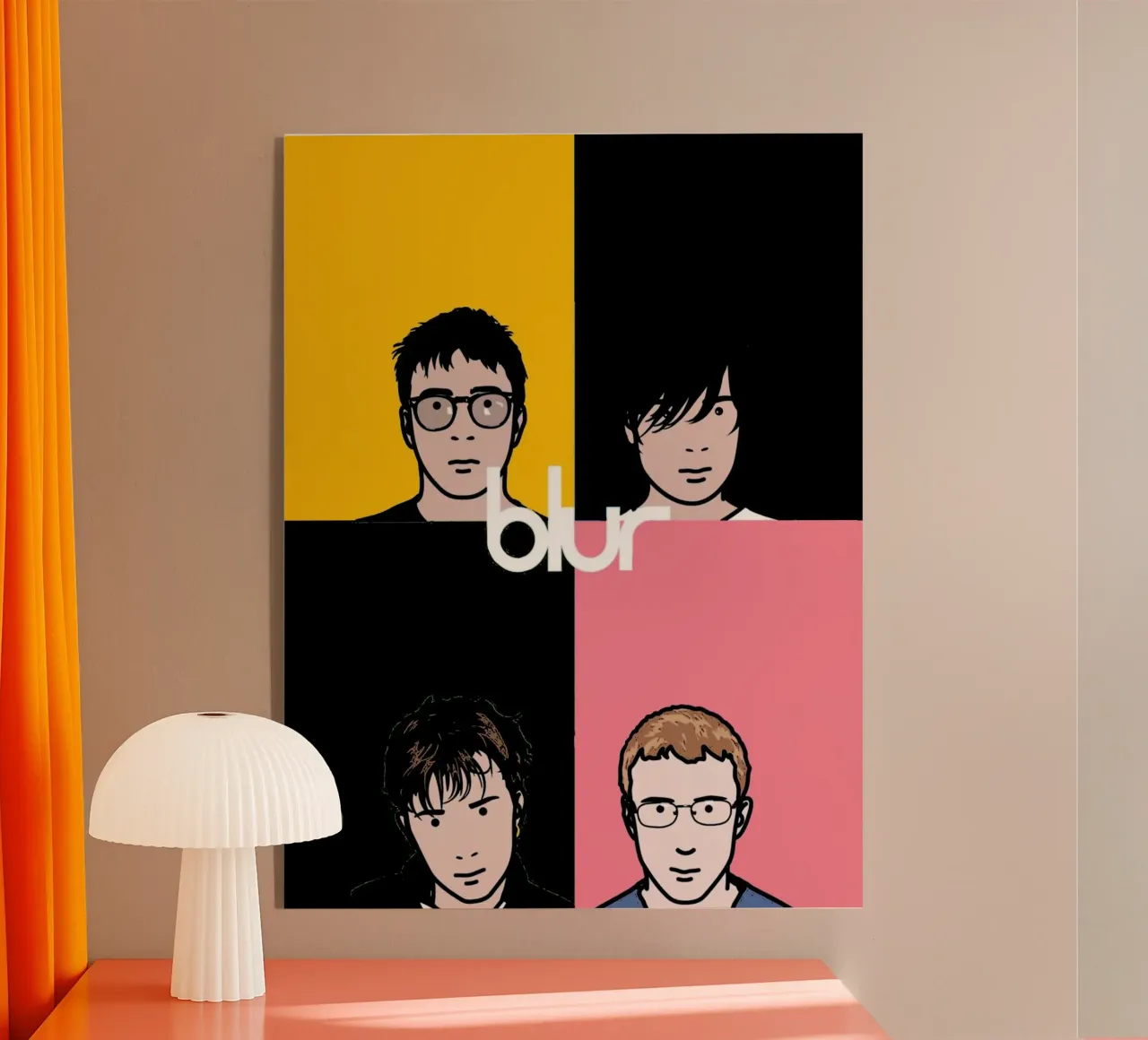 Musique du groupe Blur 1 Art plexiglas de music soul