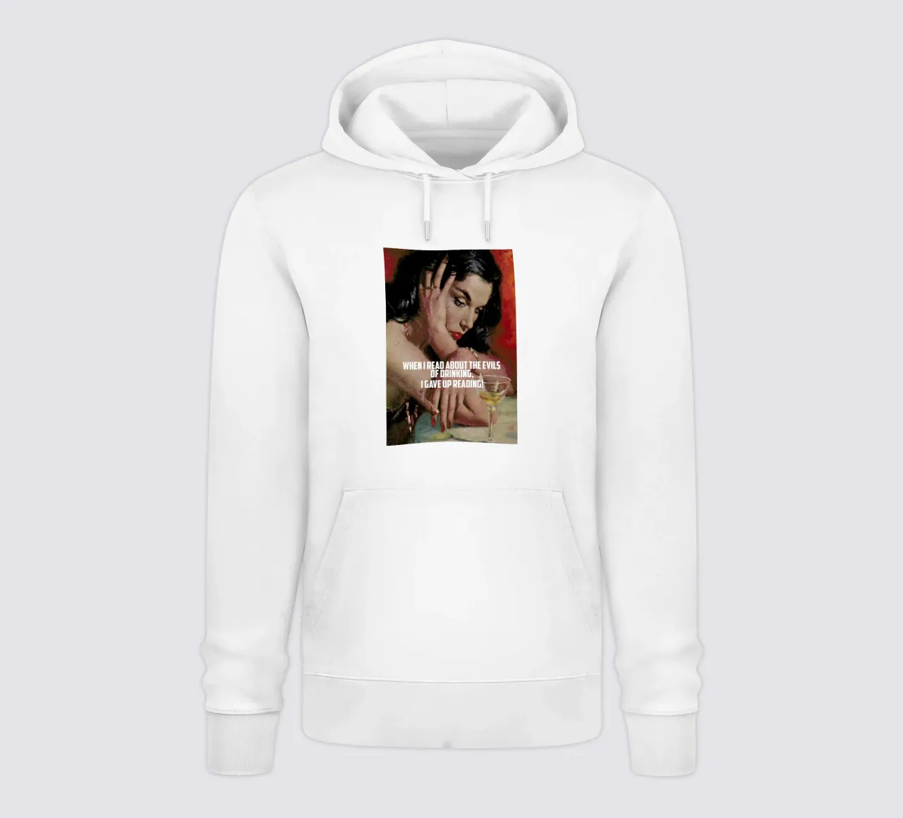 When I Read About felpa con cappuccio da Gallery Print and Art Limited