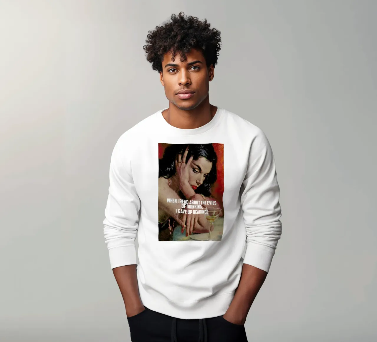 When I Read About Sweatshirt von Gallery Print and Art Limited