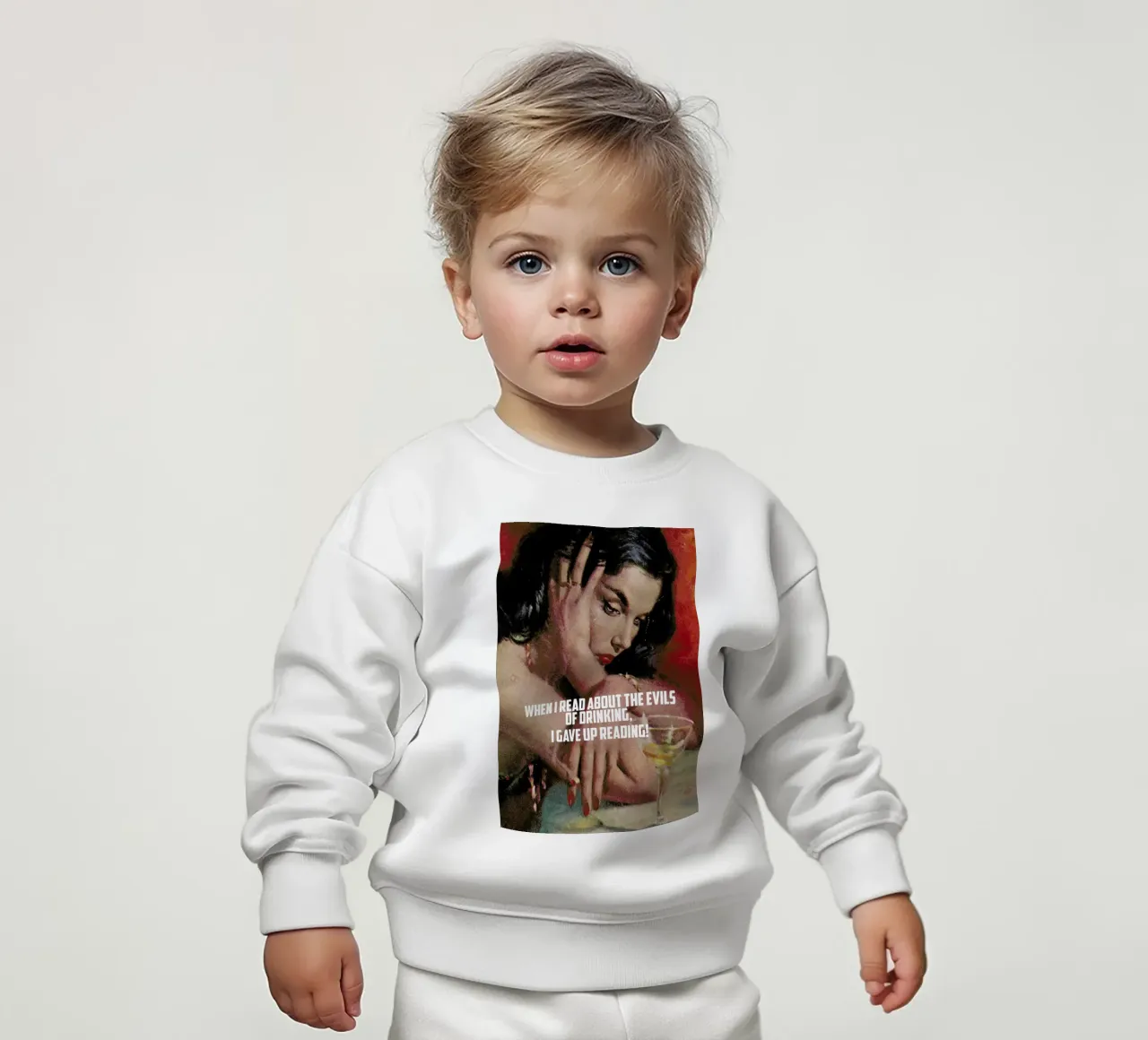 When I Read About baby sweatshirt by Gallery Print and Art Limited