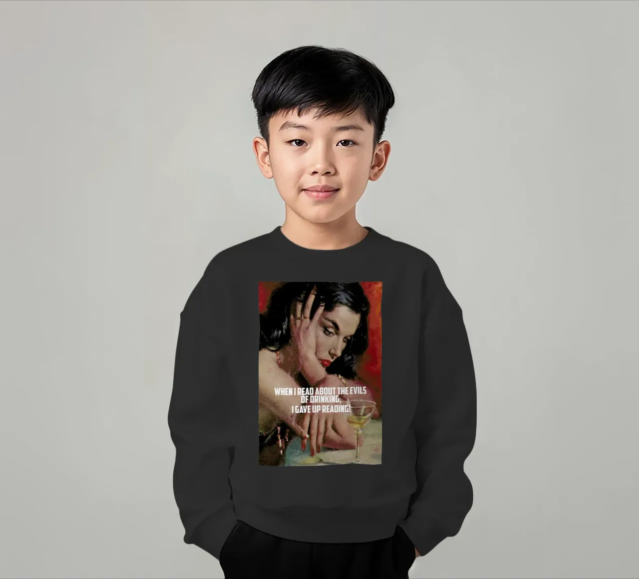 When I Read About felpa bambino da Gallery Print and Art Limited