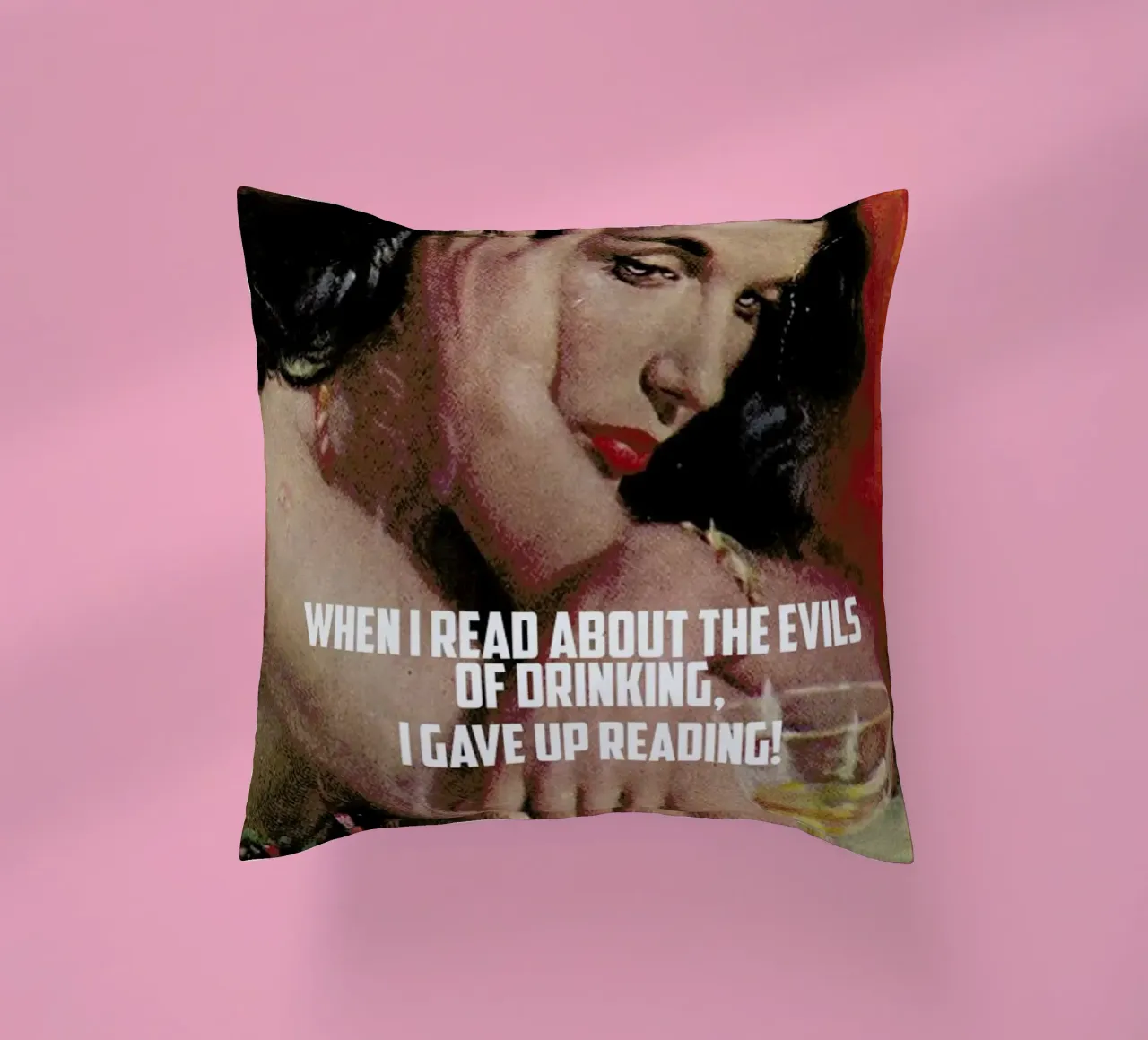 When I Read About Kissen von Gallery Print and Art Limited