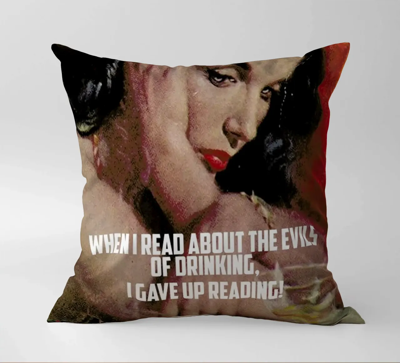 When I Read About cuscino da Gallery Print and Art Limited