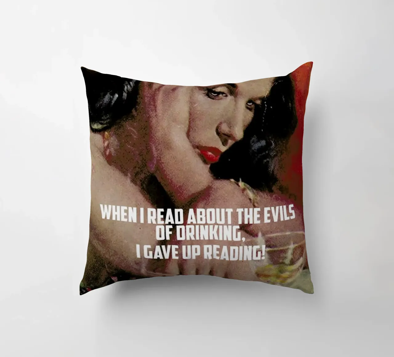 When I Read About cuscino da Gallery Print and Art Limited