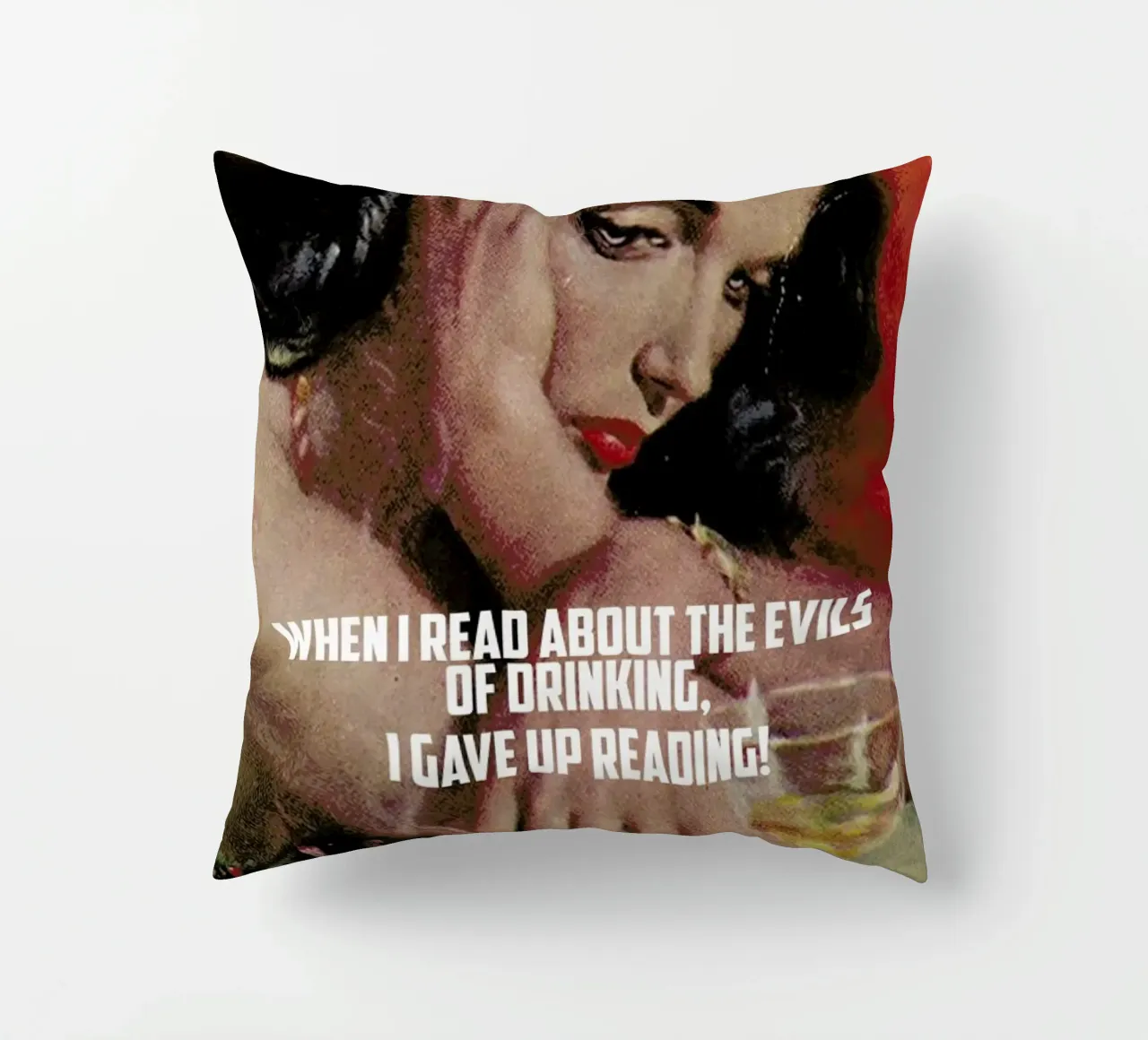 When I Read About cuscino da Gallery Print and Art Limited