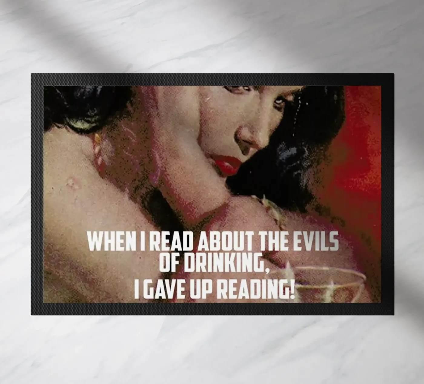 When I Read About paillasson de Gallery Print and Art Limited