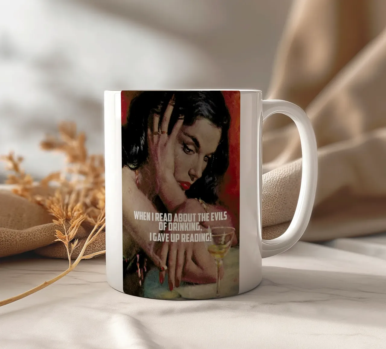 When I Read About mug en céramique de Gallery Print and Art Limited