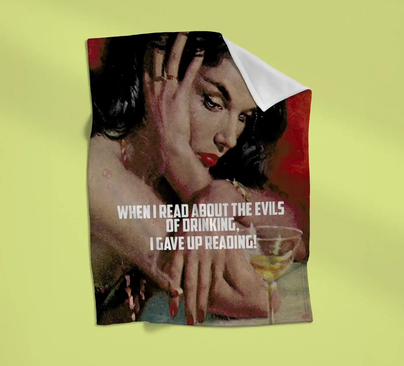 When I Read About fleecedeken van Gallery Print and Art Limited