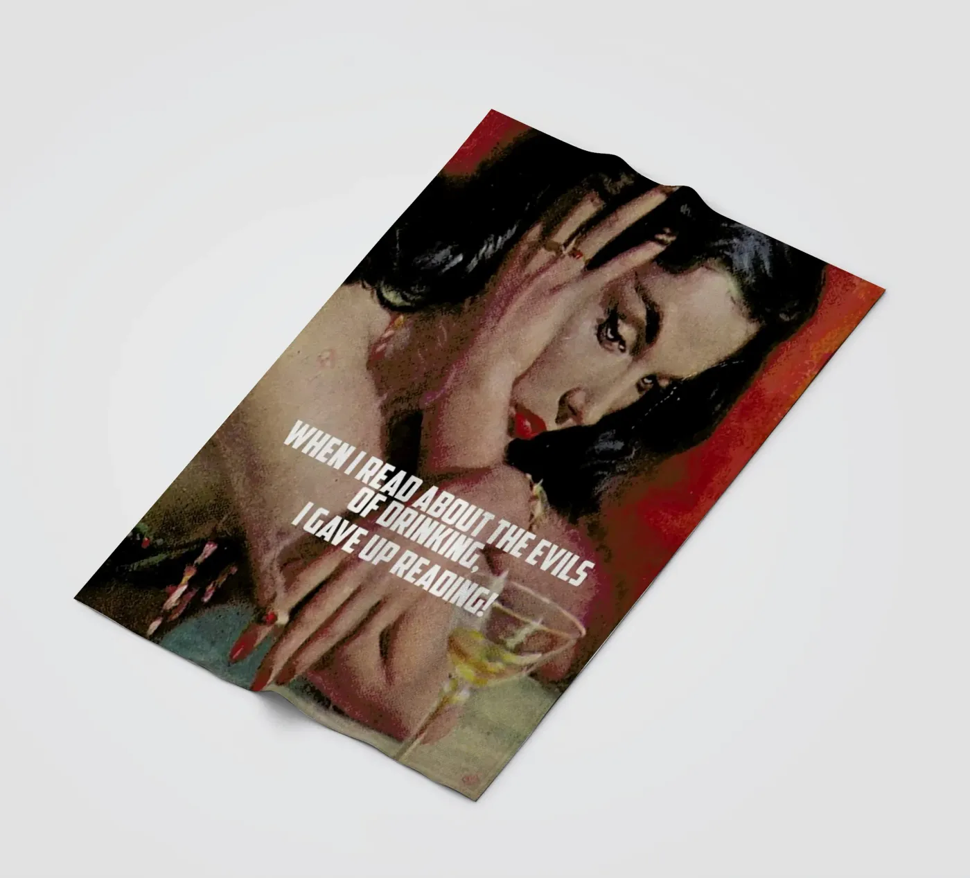 When I Read About fleecedeken van Gallery Print and Art Limited