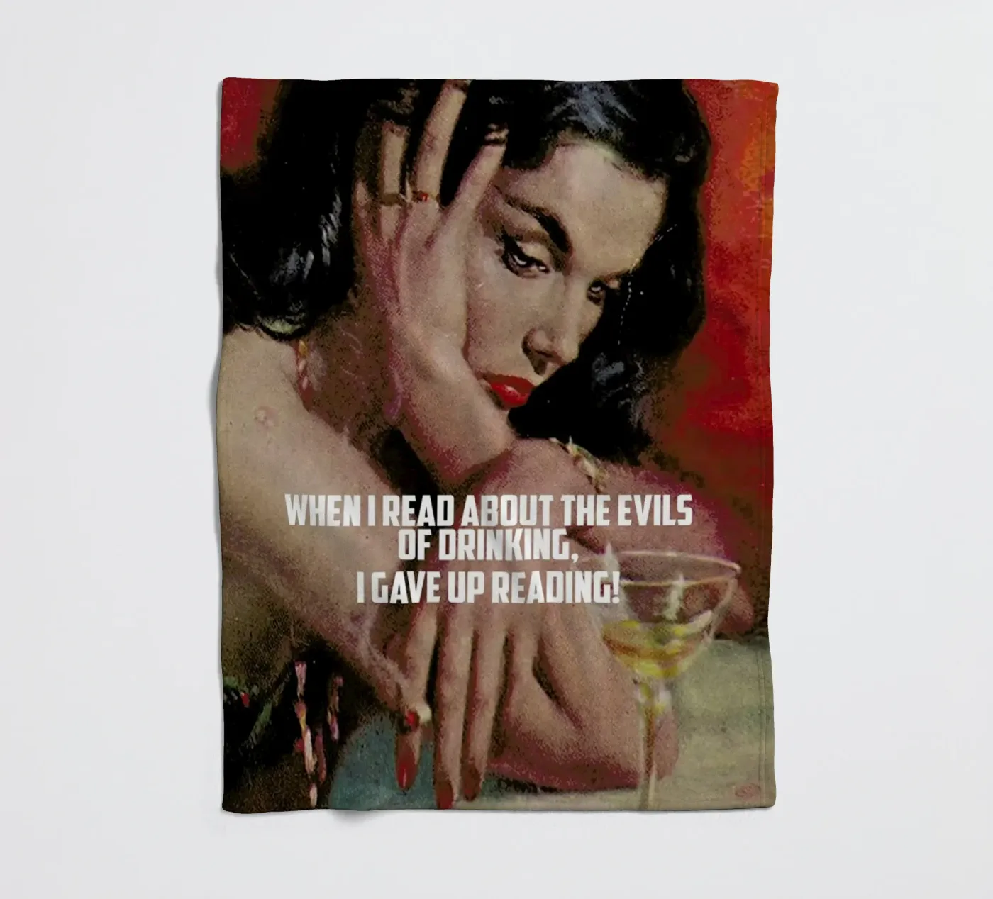 When I Read About fleecedeken van Gallery Print and Art Limited