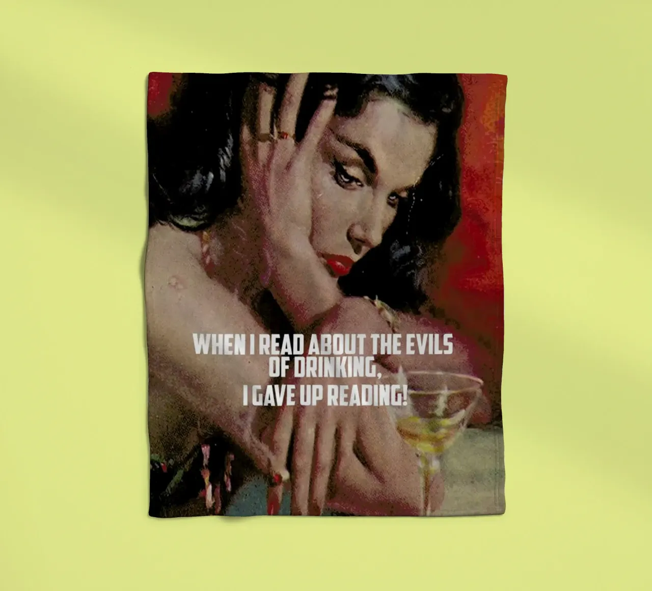 When I Read About manta de franela de Gallery Print and Art Limited