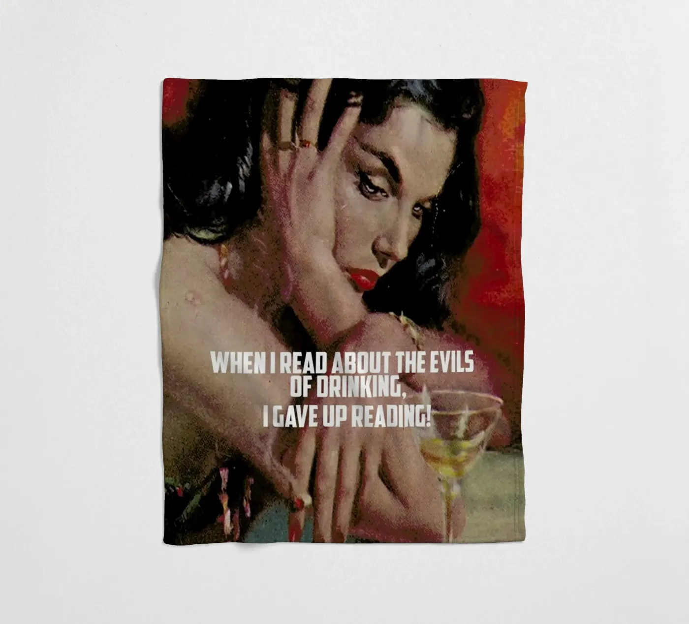 When I Read About fleecedeken van Gallery Print and Art Limited