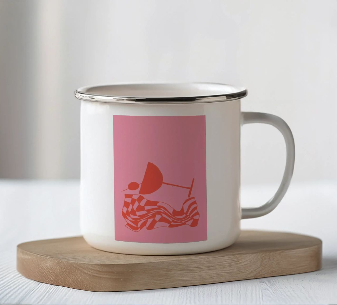 Martini in Pink tazza in smalto da Pure