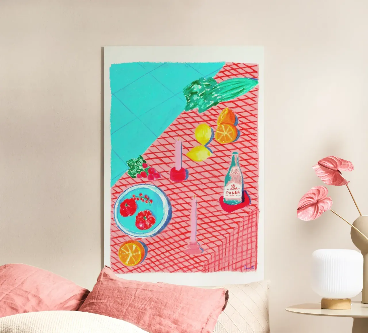 A Summer Scene plexiglass da Berserk Prints by Maria M.C.