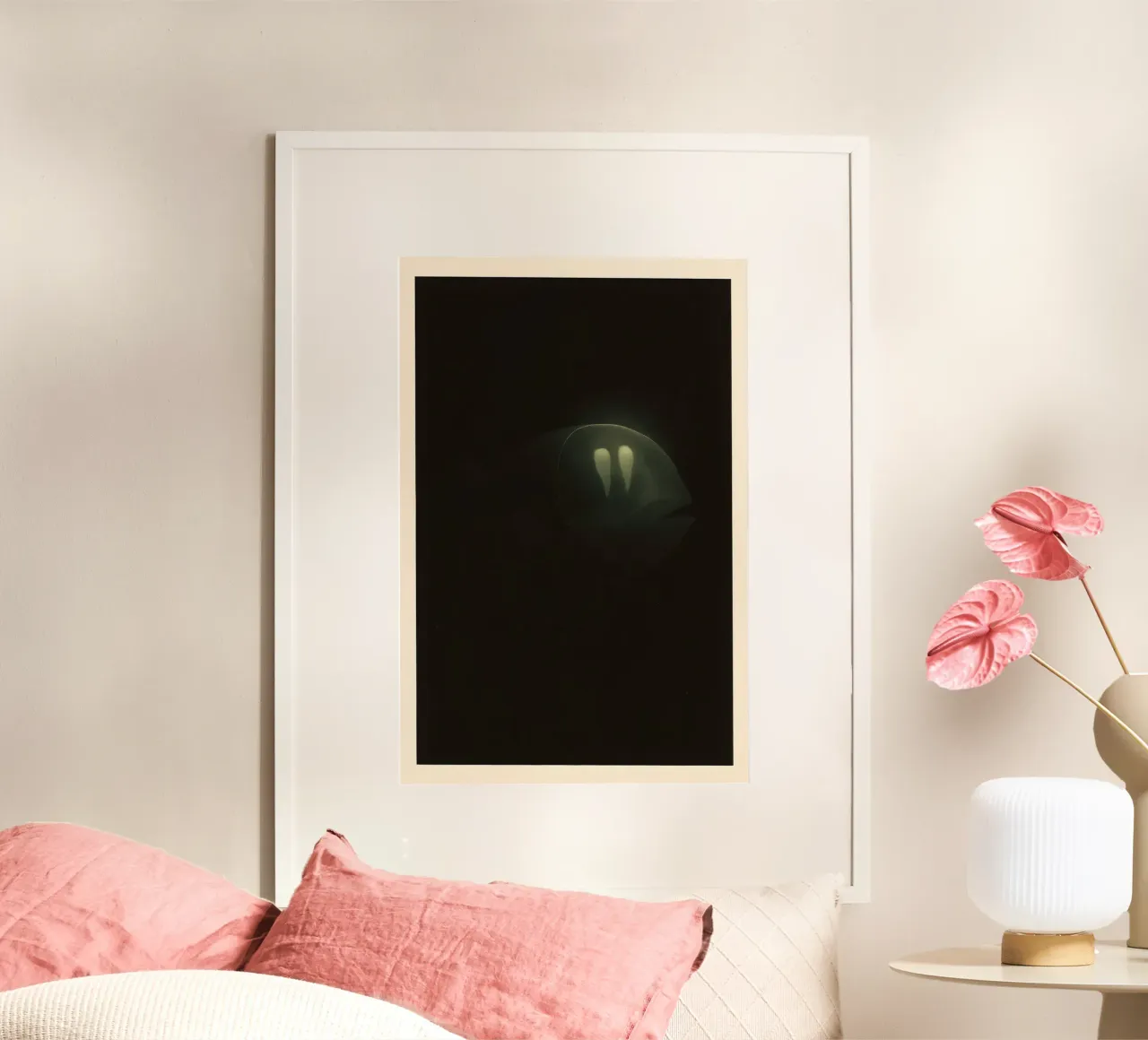 Glass‑Domed Drifter – Barreleye Fish Fine‑Art Print poster de Tide & Texture