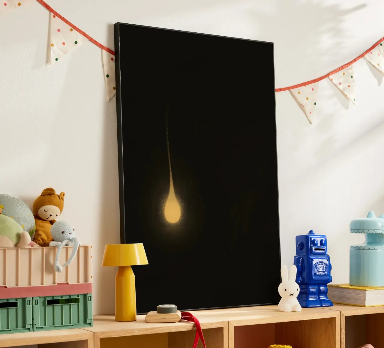 Flicker in the Abyss – First Glimpse of an Angler alluminio dibond da Tide & Texture