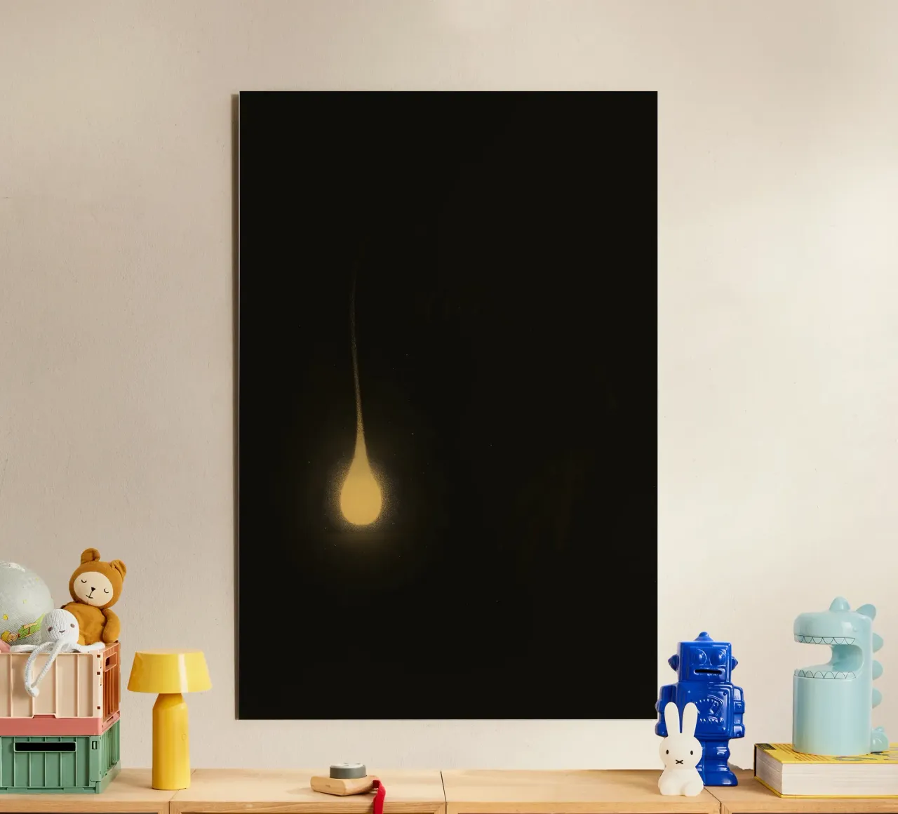 Flicker in the Abyss – First Glimpse of an Angler alluminio dibond da Tide & Texture