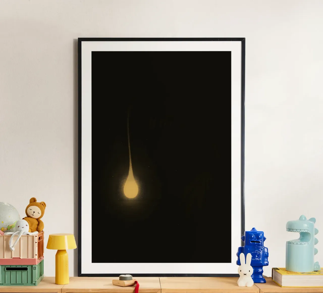 Flicker in the Abyss – First Glimpse of an Angler carta hahnemühle da Tide & Texture