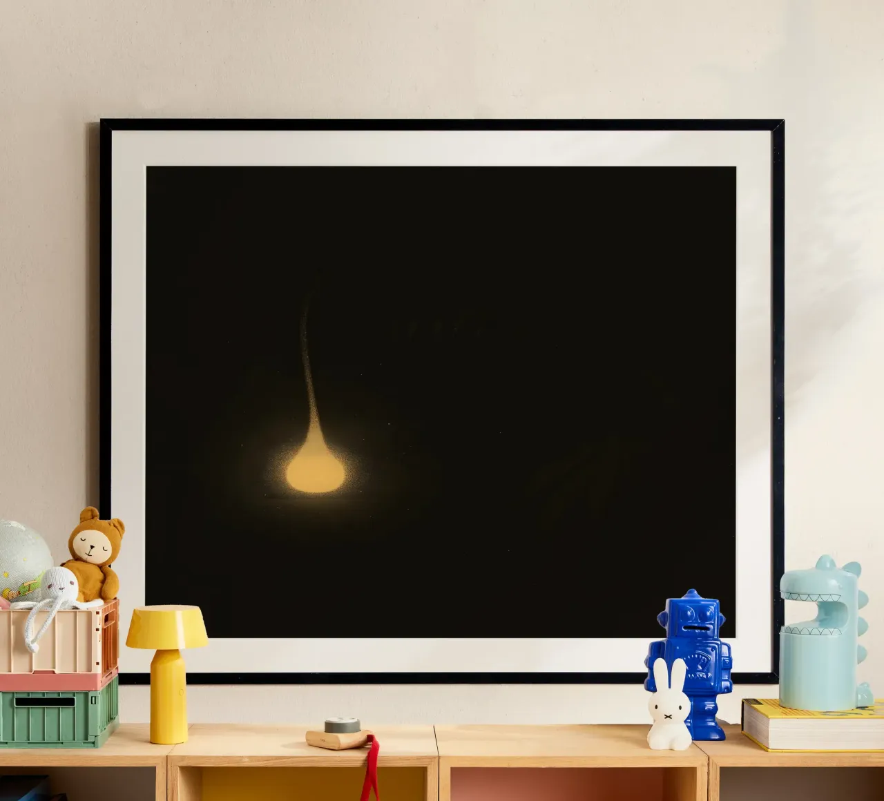 Flicker in the Abyss – First Glimpse of an Angler carta hahnemühle da Tide & Texture