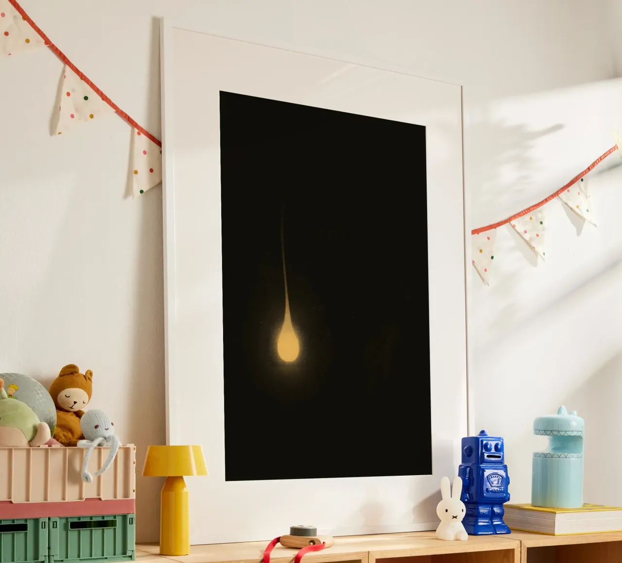 Flicker in the Abyss – First Glimpse of an Angler carta hahnemühle da Tide & Texture