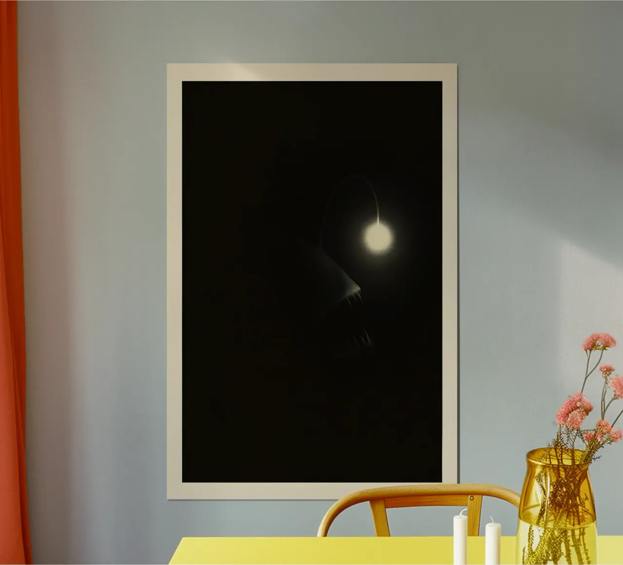 Lantern of Hunger – Angler Close‑Up Fine Print poster da Tide & Texture