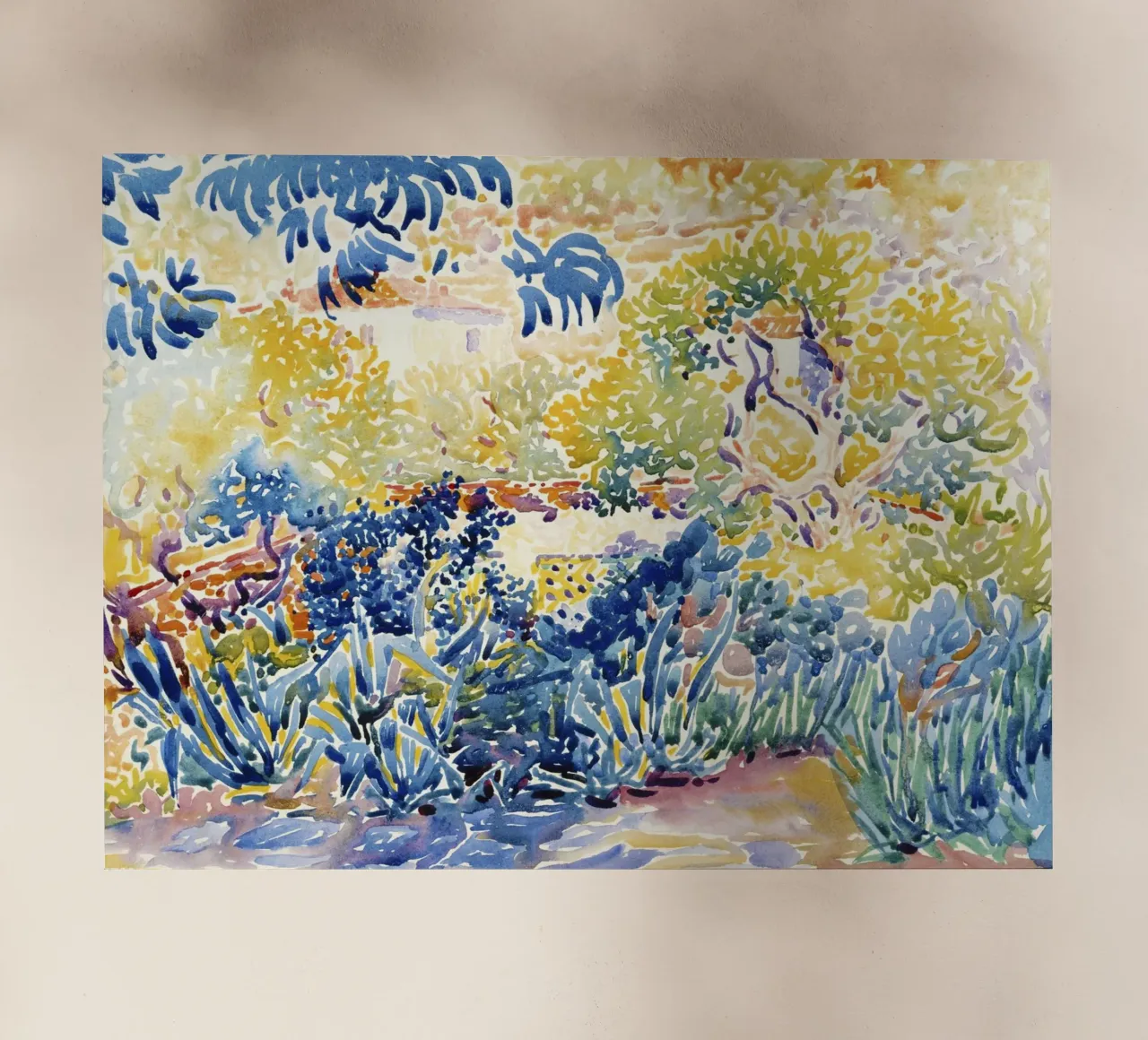 "Valley with Fir; Shade on the Mountain" (1909) by Henri-Edm backlit film by Art History