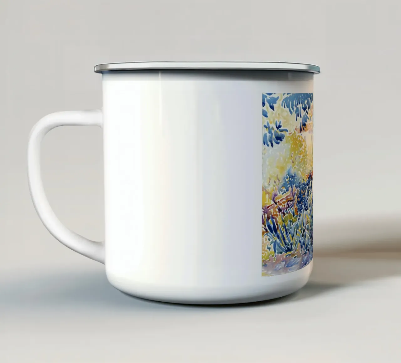 "Valle con abete; ombra sulla montagna" (1909) di Henri-Edm tazza in smalto da Art History
