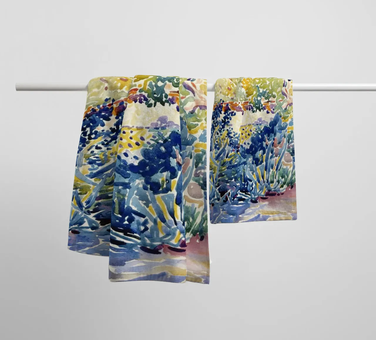 "Valley with Fir; Shade on the Mountain" (1909) by Henri-Edm towel by Art History