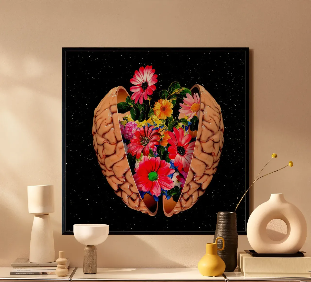una bella mente poster con telaio in plastica da Green