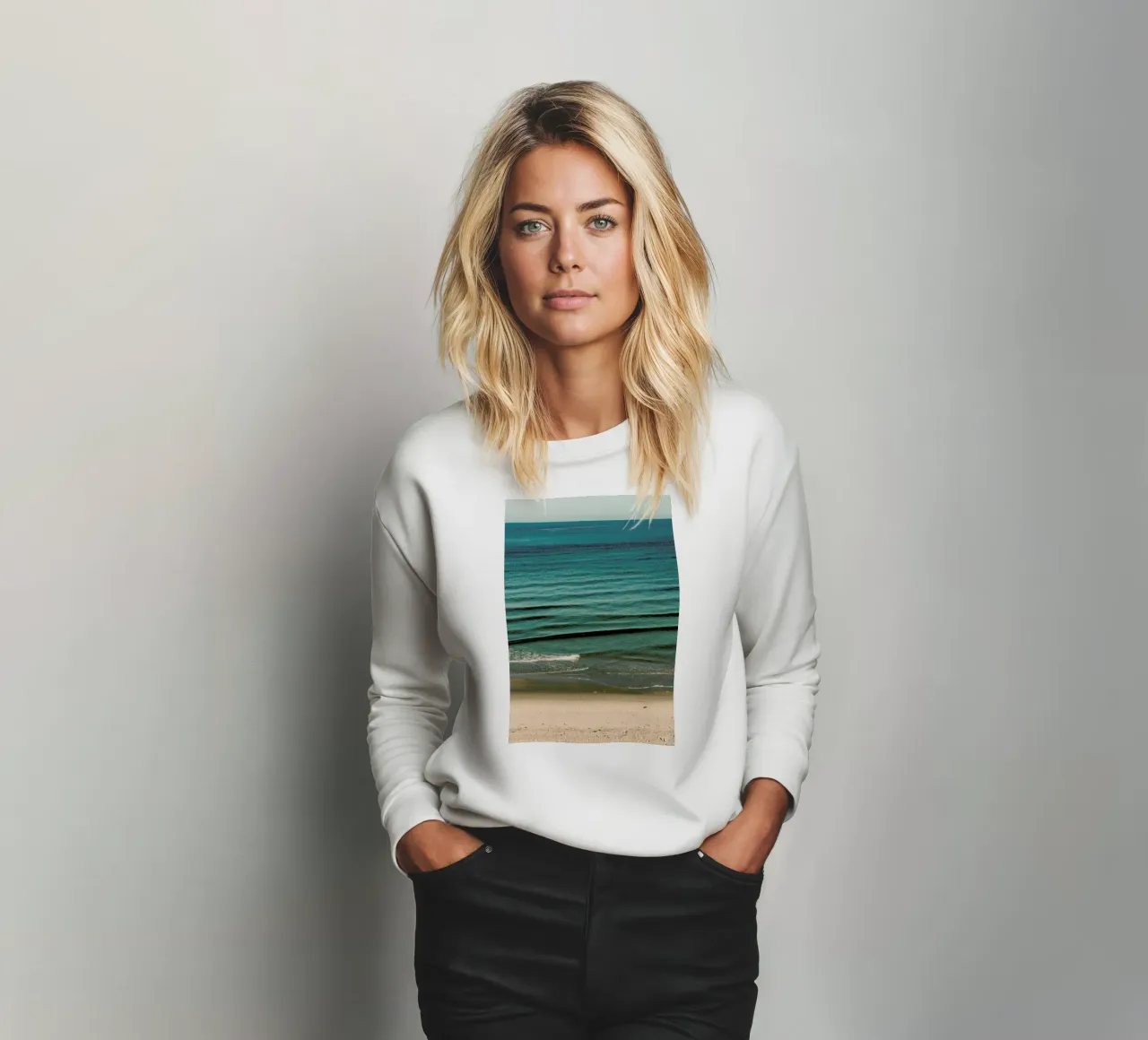 Layers Of Waves sweatshirt van Sebastian Hilgetag