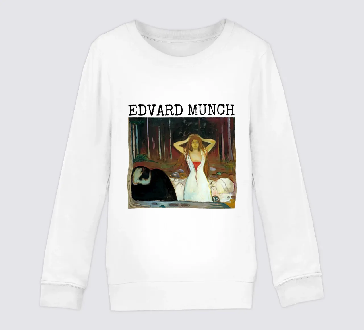 Cenere di Edvard Munch felpa bambino da kaitlinparkershop