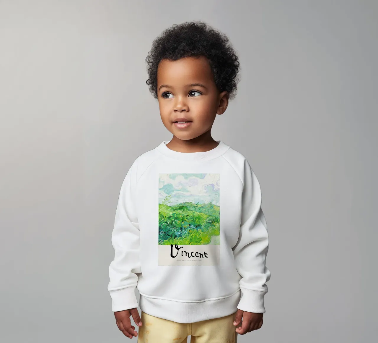 Signed, Vincent – Green Wheat Fields 2 felpa neonato da Vintage by JUNIQE