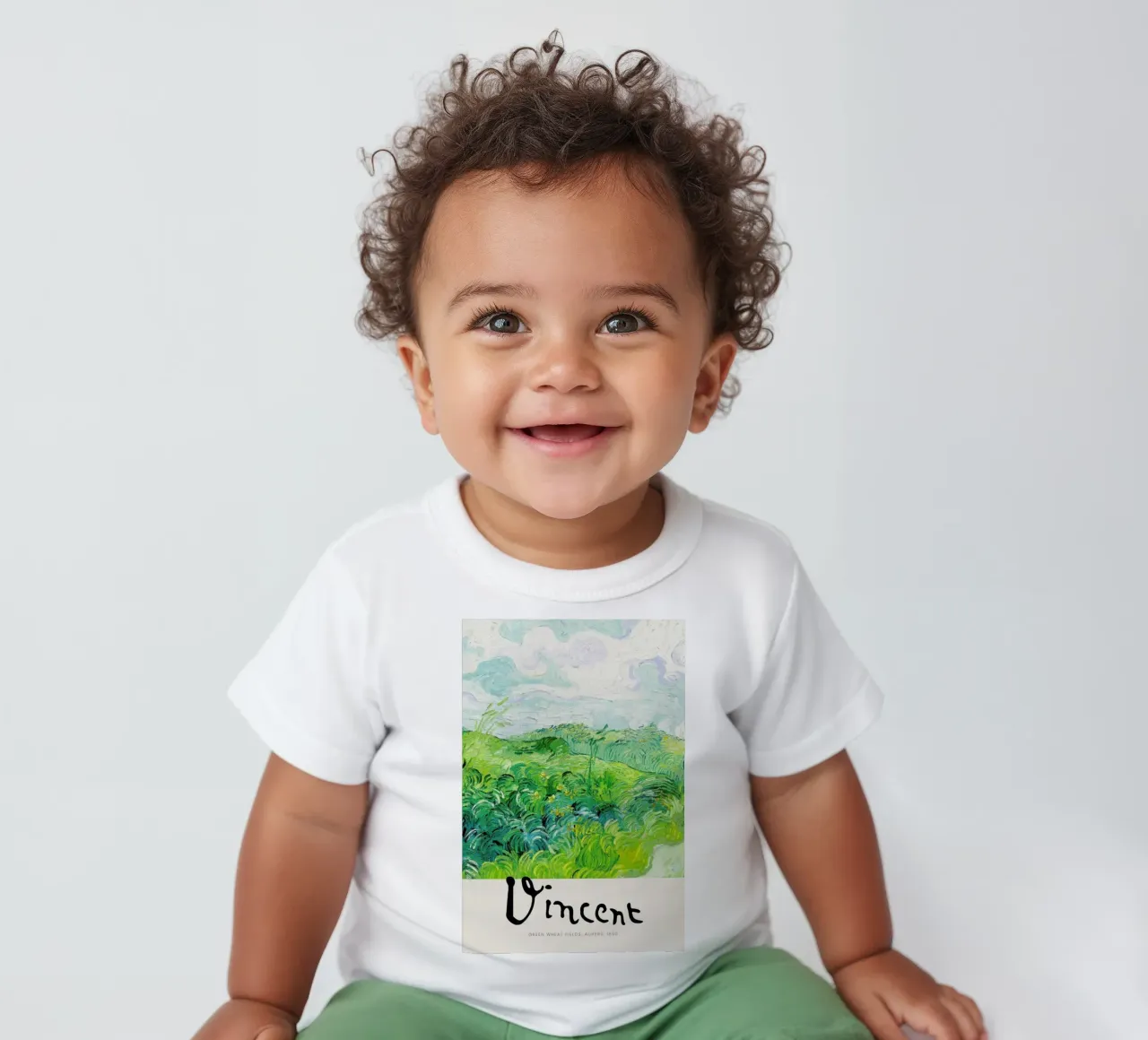 Signed, Vincent – Green Wheat Fields 2 maglietta neonato da Vintage by JUNIQE