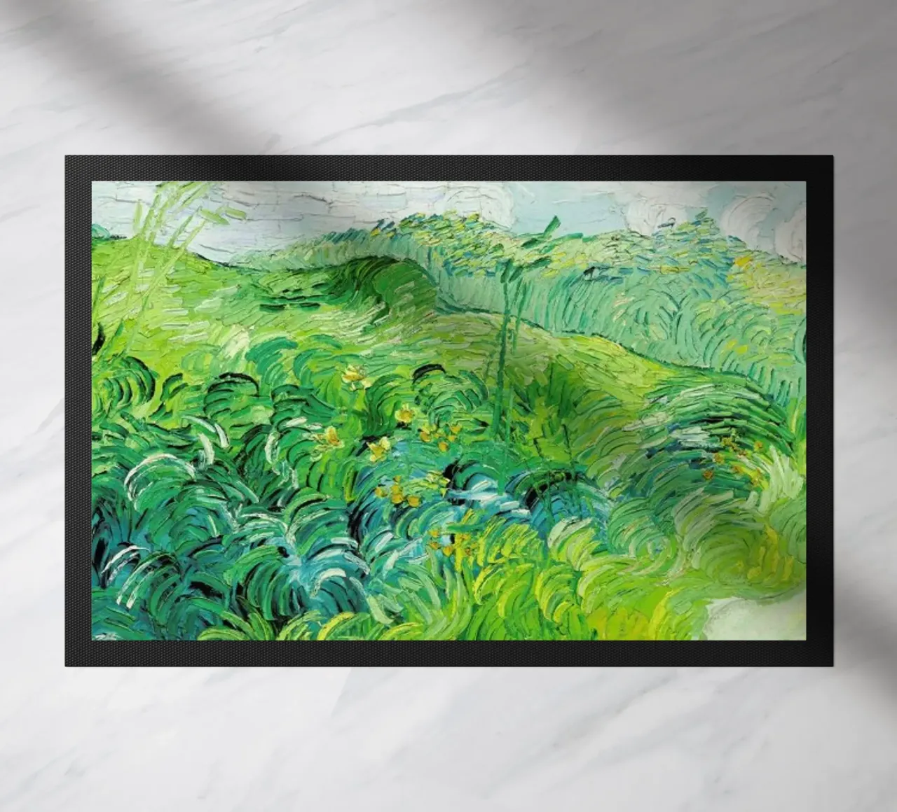 Signed, Vincent – Green Wheat Fields 2 zerbino da Vintage by JUNIQE