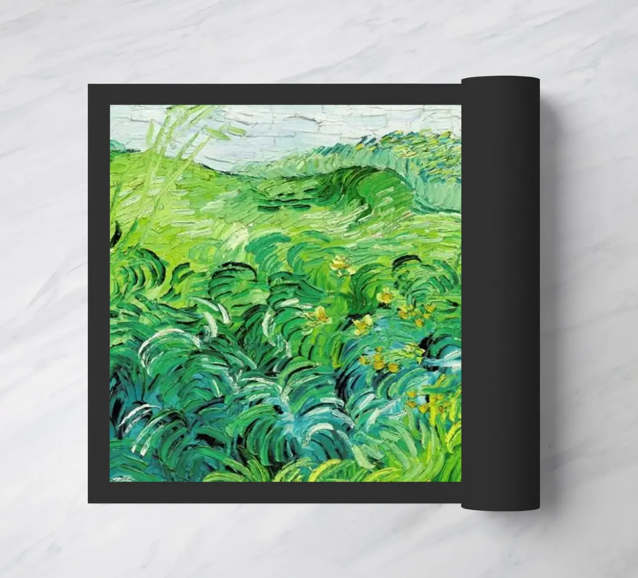 Signed, Vincent – Green Wheat Fields 2 zerbino da Vintage by JUNIQE